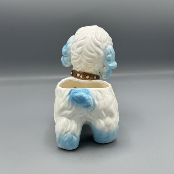 1961 Inarco E403 Blue Sheep Lamb Puppy Planter Japan Nursery Anthropomorphic - Picture 3 of 14